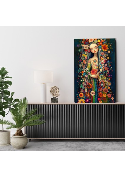 Hd Digital Baskı Ezoterik Kız Kanvas Tablo modelleri