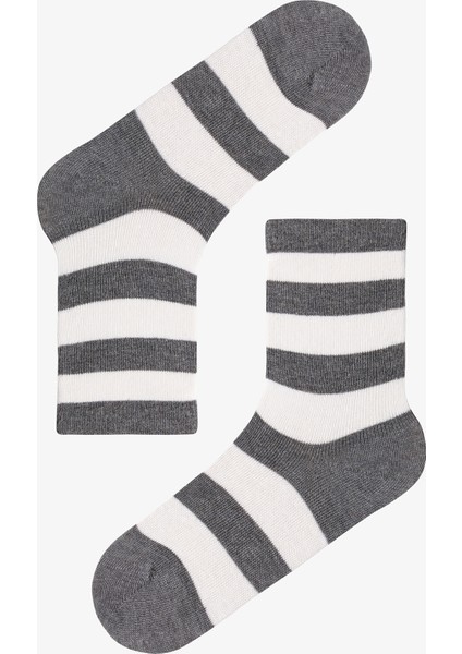 Çok Renkli Erkek Çocuk Relax Stripes 4lü Soket Çorap