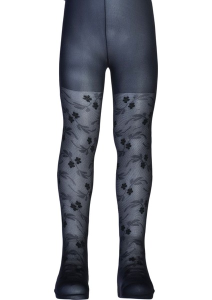 Tuğçe Desenli Mikro File Çocuk Külotlu Çorap