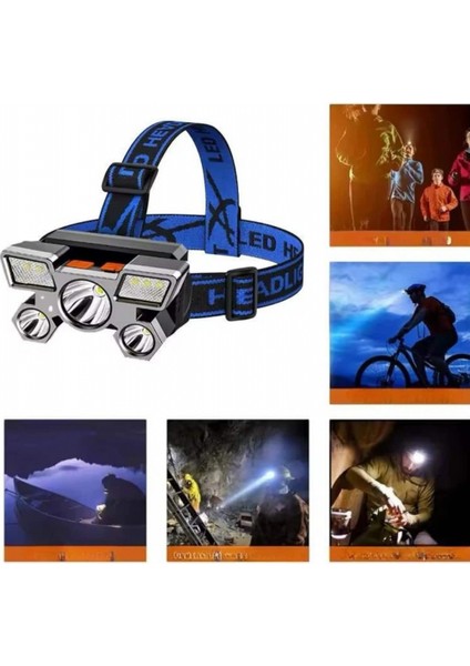 Kafa Lambası 800 Lümen 4 Mod Yüksek Işık Flaşörlü Şarjlı LED Lamba indirimleri