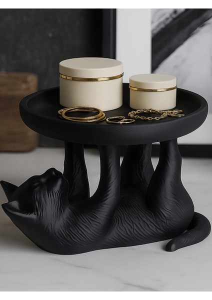 Kedi Takı Tepsisi Masaüstü Organizeri