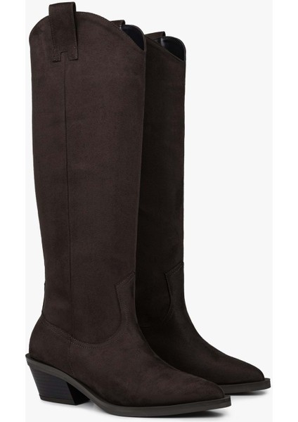 Kadın Kailey Kahve Süet Kovboy Çizme