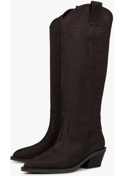Kadın Kailey Kahve Süet Kovboy Çizme indirimleri