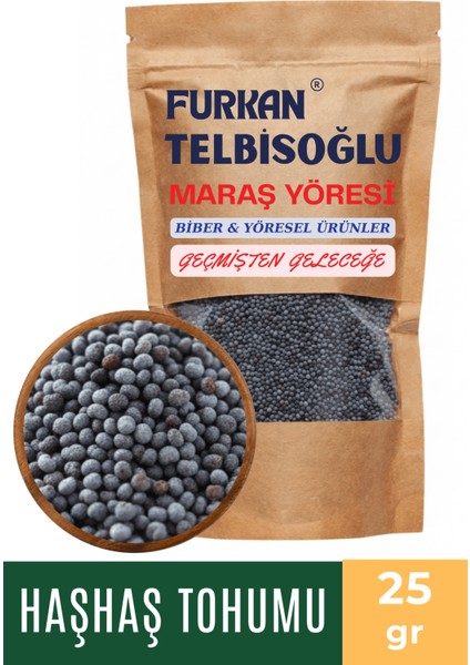 Haşhaş Tohumu - ( Elenmiş, Katkısız,yeni Mahsül ) 25GR