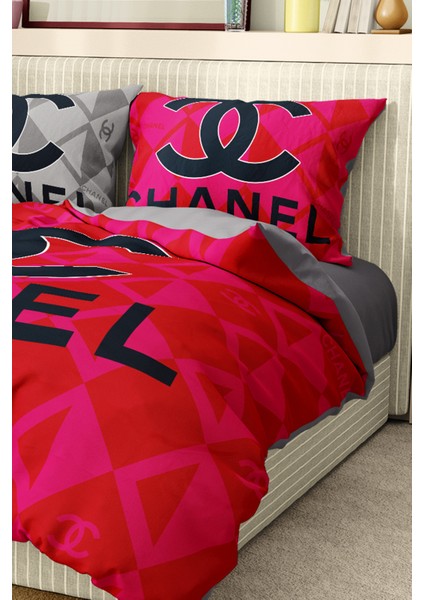 Nevresim Takımı Çift Kişilik Pamuklu Saten Kumaş 6 Parça 3D Dijital Baskı Duvet Cover Set Model No: fırsatları