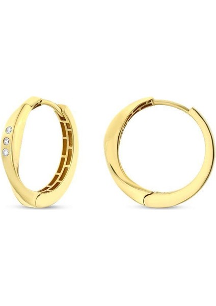 Altın Halka Küpe - 14K