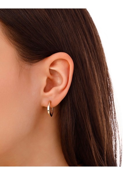 Altın Halka Küpe - 14K modelleri