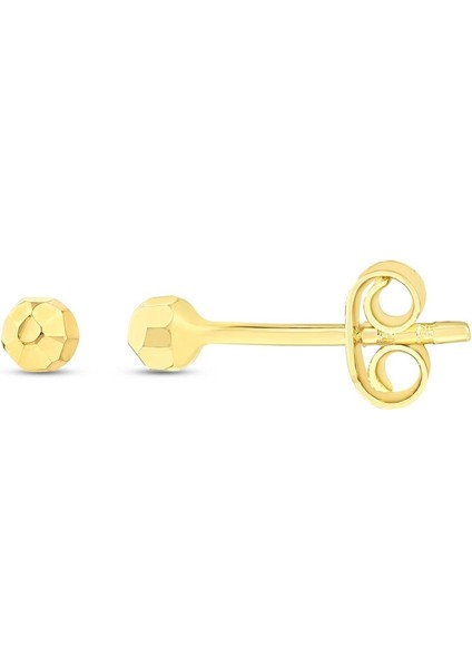 Altın Top Küpe - 14K