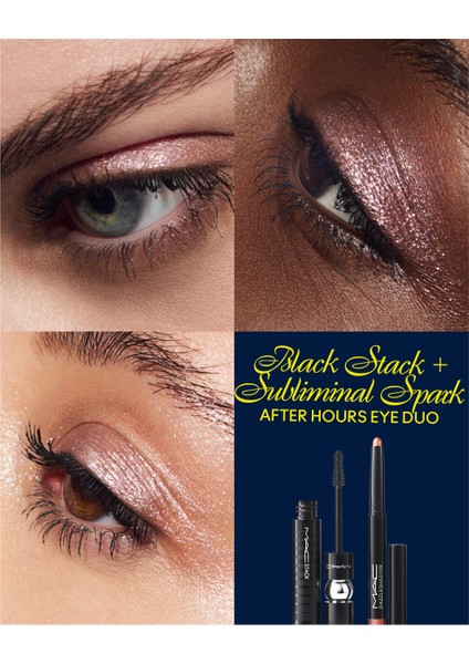 After Hours Ikili Göz Seti - Macstack Maskara 12 ml & Dazzleshadow Kalem Far modelleri