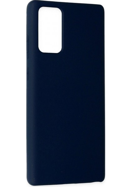 Samsung Galaxy Note 20 Kılıf Nano Içi Kadife Silikon - Lacivert (K95) fiyatları
