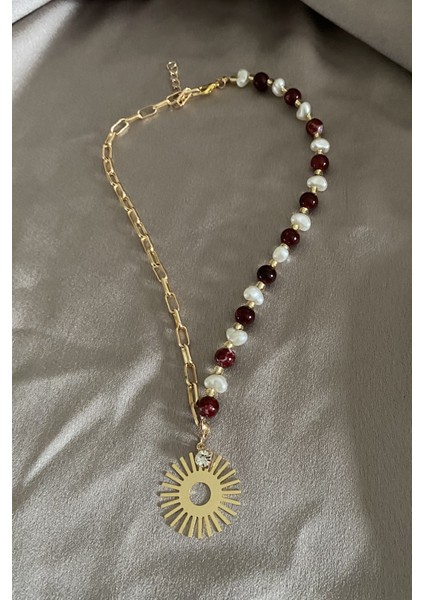 Incili Güneş Kolye fiyatları