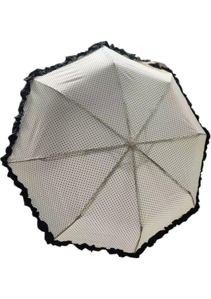TK-3665 Katlanır Otomatik Şemsiye 8 Telli Desenli Fırfırlı fiyatları