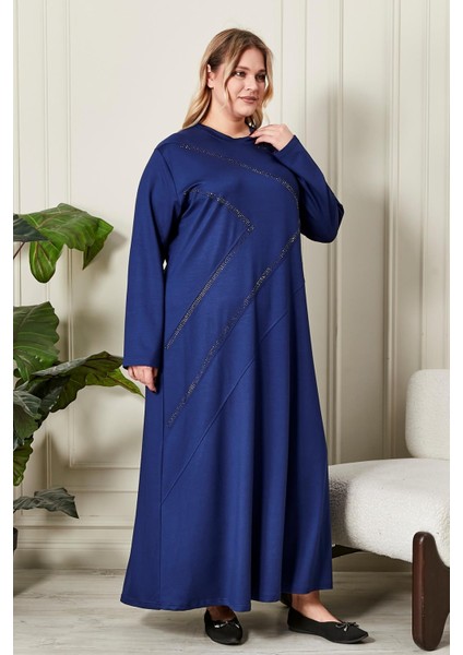 Kadın Büyük Beden Kristal Penye Elbise indirimleri