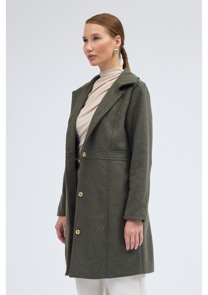 Dikiş Detaylı Tasarım Kaşe Kaban