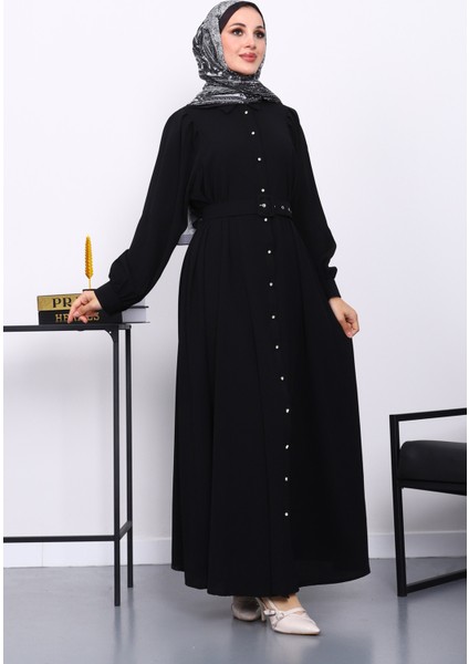 Siyah Bel Kemerli Elbise fiyatları