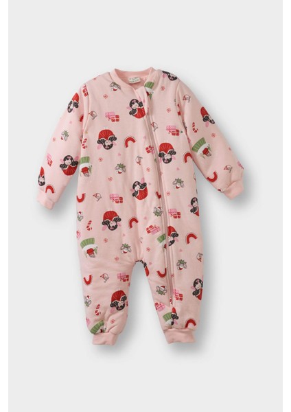 Kız Bebek 1,6 Tog Elyaf Desenli Tulum F3565A525WN