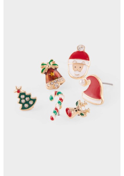 Yılbaşı Temalı Kadın 6'lı Küpe F7409AXNS fiyatları