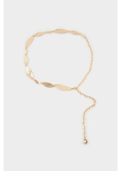 Kadın Silver Parlak Desenli Metal KEMER G3681AXNS