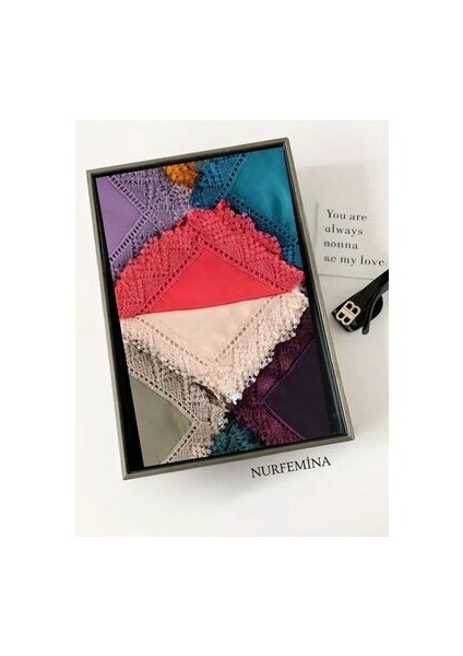 Iğne Oyası El Işçiliği Gibi Mevlüt & Namaz Örtüsü – Çeyizlik Başörtüsü Şal | Özel Gün ve Hediyelik” modelleri