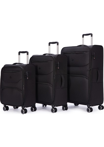 14BNT2400 Polipropilen 3 Lü Valiz Seti