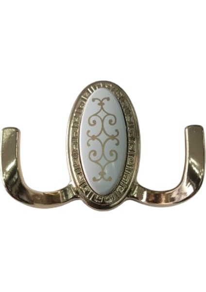 Ikili Askılık Altın Rengi - Zamak - 3 Adet