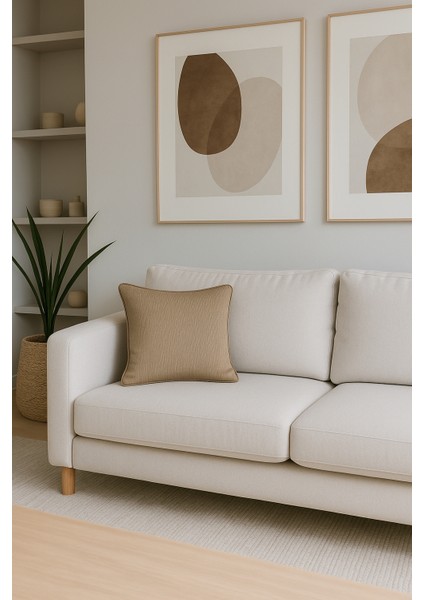 Parlak Krem Kırlent Kılıfı Dekoratif Bohem Soft Koltuk Sırt Yastık Hediyelik Yılbaşı 45X45 fiyatları