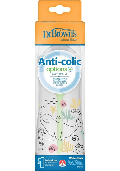 Dr.browns Geniş Ağız Pp Antikolik Options Biberon 270ML Kız