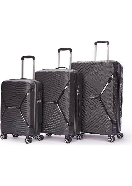 14BNT3000 Polipropilen 3 Lü Valiz Seti