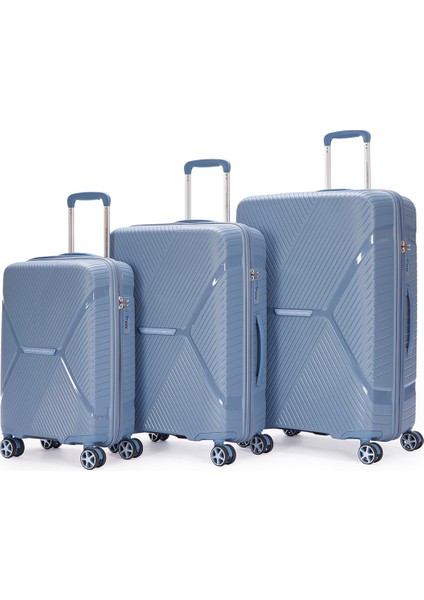 14BNT3000 Polipropilen 3 Lü Valiz Seti