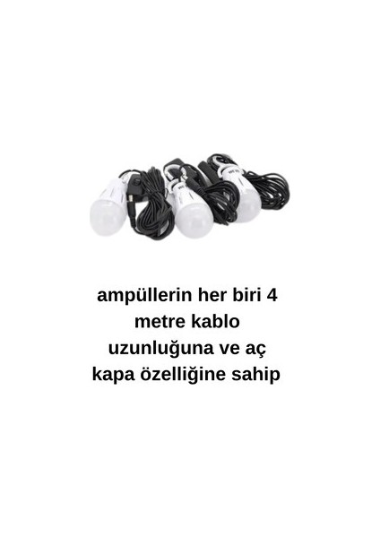 Taşınabilir Güneş Enerjili Aydınlatma Sistemi Mıknaıslı Kafa Feneri Hediyeli