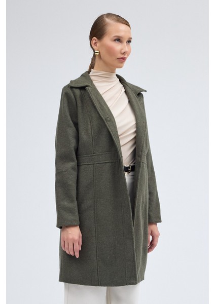 Dikiş Detaylı Tasarım Kaşe Kaban