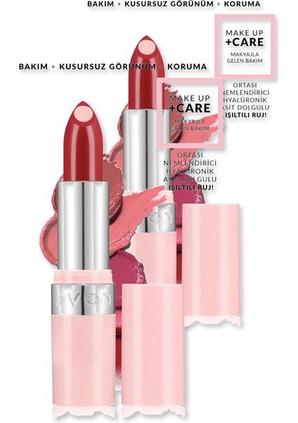 Hydramatic Pırıltılı Ruj - Scarlet Ikili Set