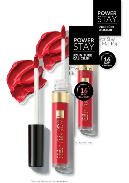 Power Stay Likit Ruj 6ml - The Red One Ikili Set
