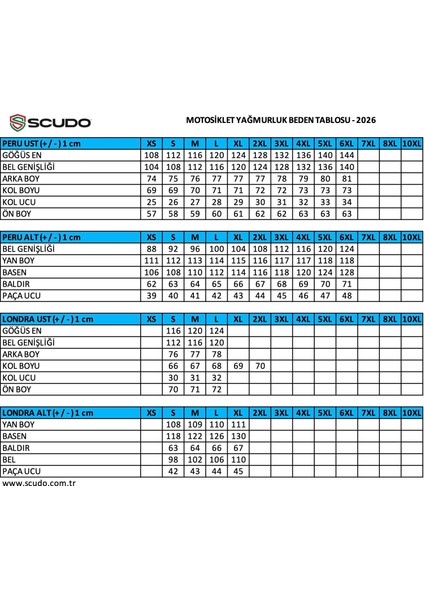 Peru Sarı Üst Motosiklet Yağmurluğu 2xl modelleri