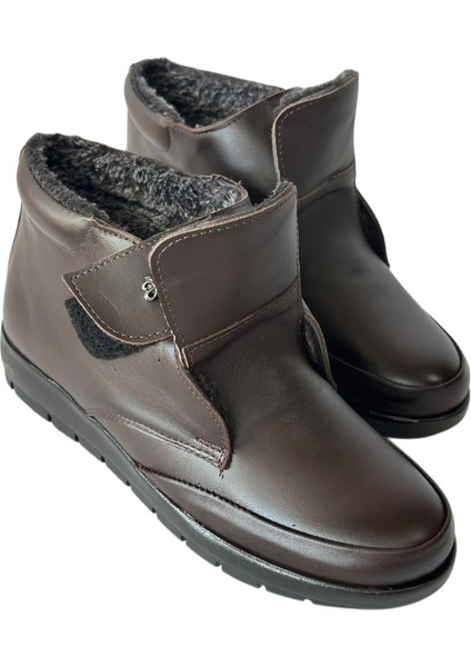 Kadın Hakiki Deri Içi Kürklü Ortapedik Rahat Soğuk Hava Suya Dayanıklı Günlük Kahverengi Anne Botu indirimleri