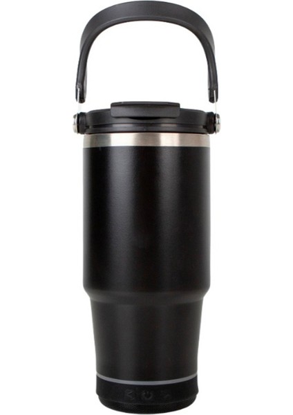 Siyah Çelik Termos 600 ml