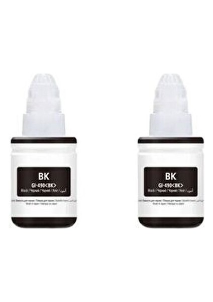 GI-490 Muadil Siyah Mürekkep 2'li - Pixma G3400/G3410/G3411/G3415/G4400/G4410/G4411 Uyumlu
