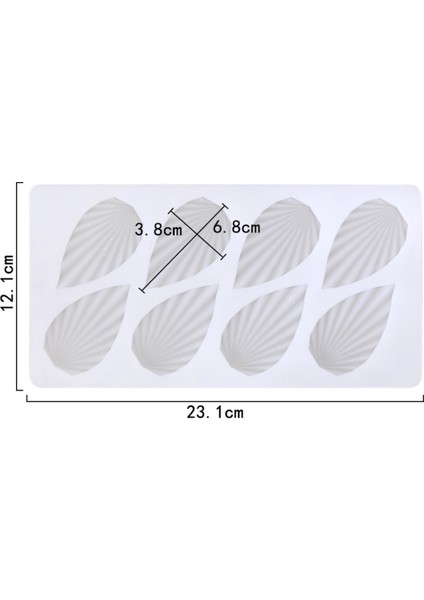 Silikon Fırfırlı Yaprak Şeklinde Çikolata ve Şeker Kalıbı 8 Li fiyatları