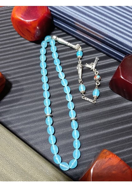 Toz Kehribar Tesbih Turkuaz Renk fiyatları