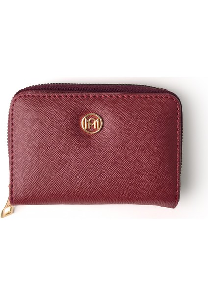 Prd Deri Str Bozuk Para Gözlü El Çantası Bordo