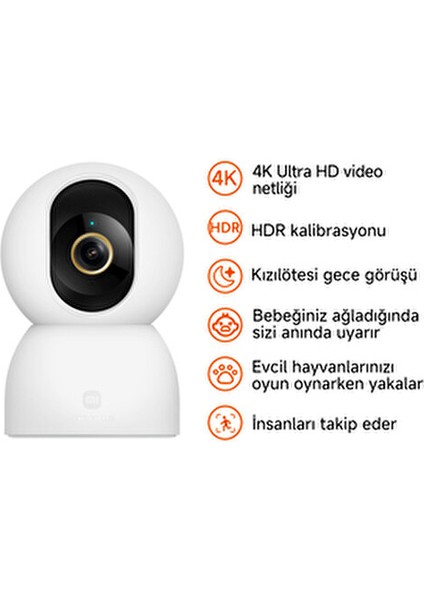 Smart Camera C701 4K Akıllı Güvenlik Kamerası (Xiaomi Türkiye Garantili)
