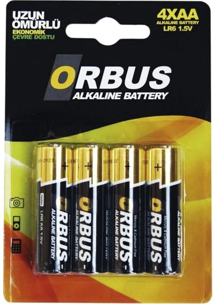 Premium Alkalin Aa 4x Kalem Pil 2 Adet