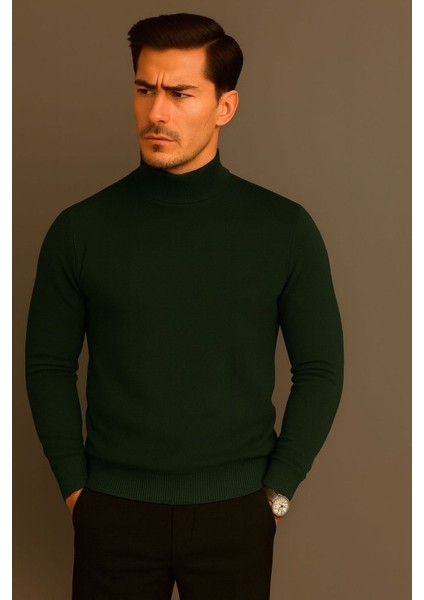 Erkek Yarım Balıkçı Yaka Triko Kazak fiyatları