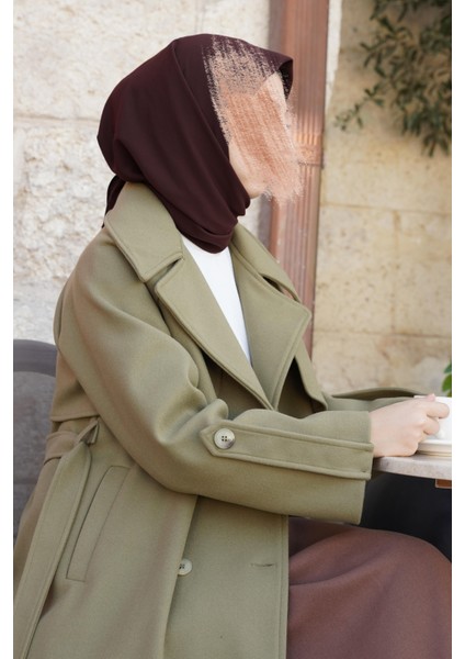 Rüzgarlıklı Kruvaze Kaban - Ihlamur modelleri