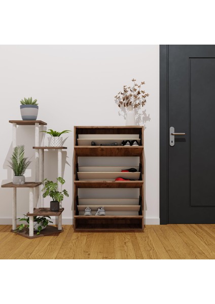 Düşer Kapak Ayakkabılık Kayar Raflı Ayakkabılık 3 Bölmeli indirimleri