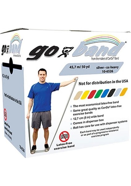 Go-Band Direnç Egzersiz Bandı Gümüş ( Xx-Heavy ) 45.7 mt -10-6426 fiyatları