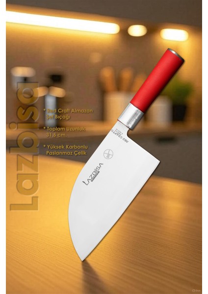 Red Craft Serisi Mutfak Bıçak Almazan Şef Bıçağı Et Ekmek Sebze Salata Şef Bıçağı Hds-43 fiyatları