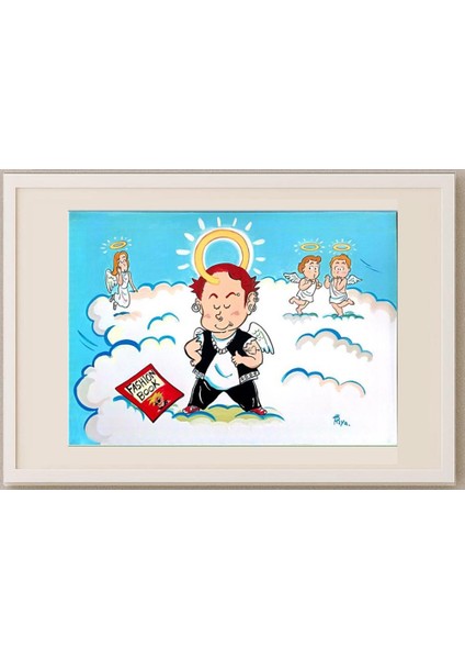 Riyako Kasuge 43x30cm Orijinal Karikatür Tablo fırsatları