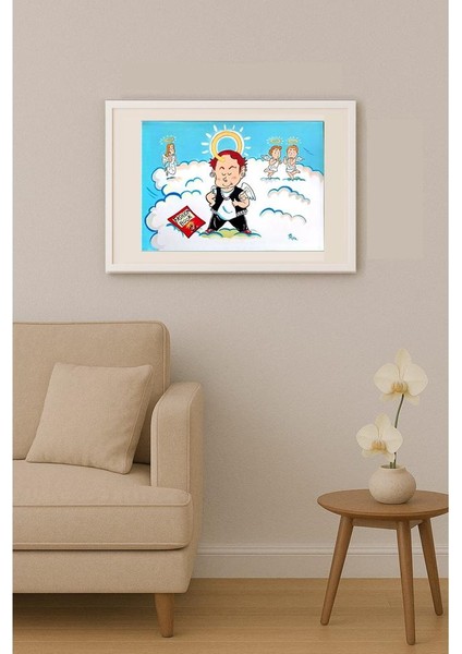 Riyako Kasuge 43x30cm Orijinal Karikatür Tablo indirimleri