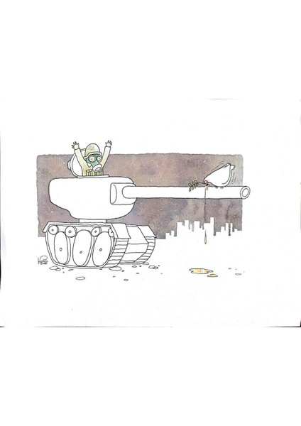 Thiwawat 37x28cm Orijinal Karikatür Tablo modelleri